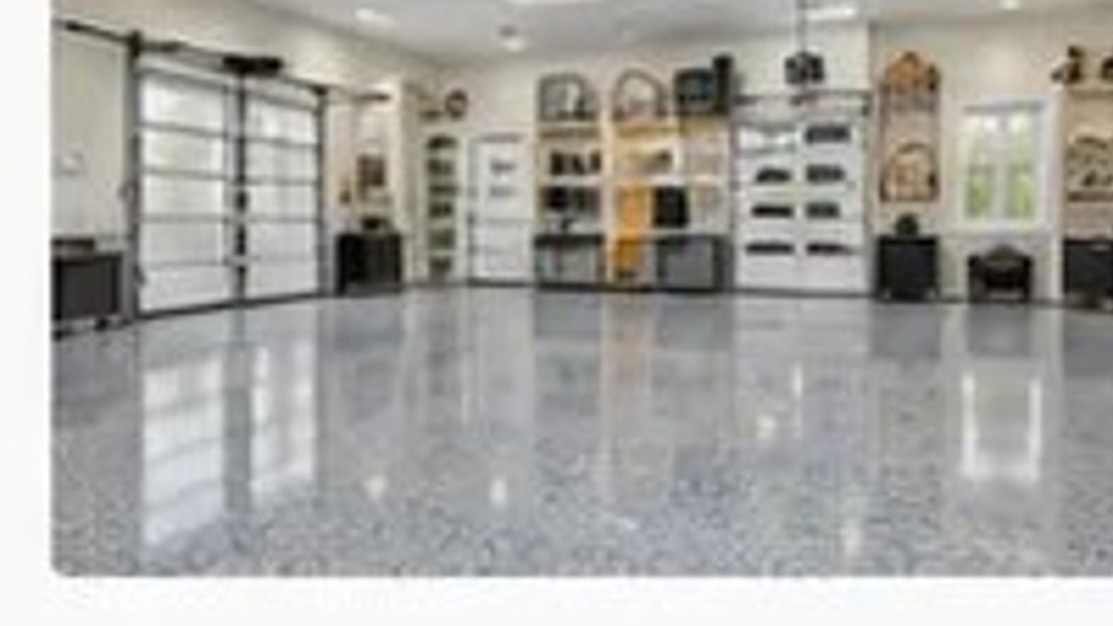 Showroom epoxy floor