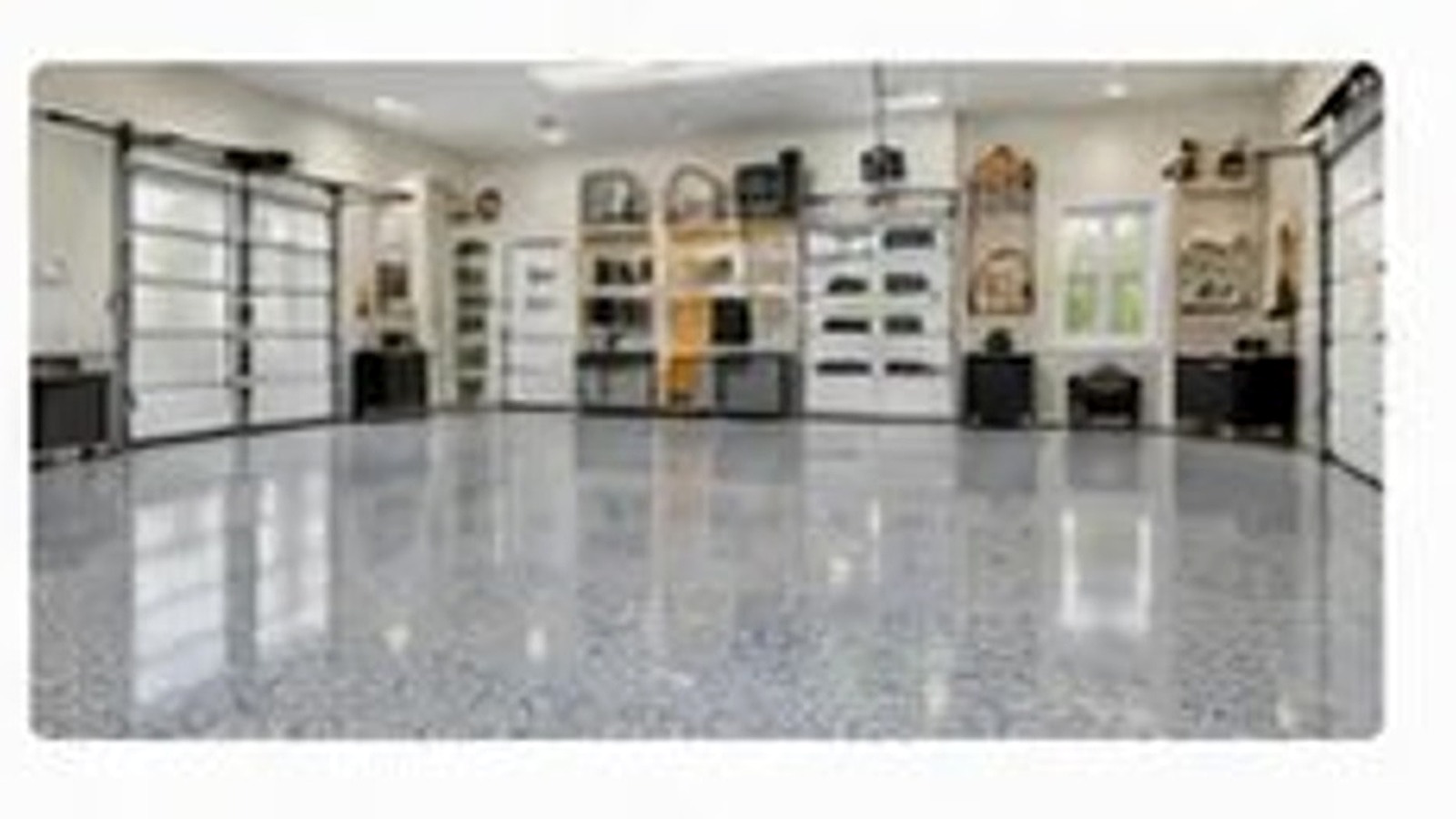 Metallic epoxy floor sample