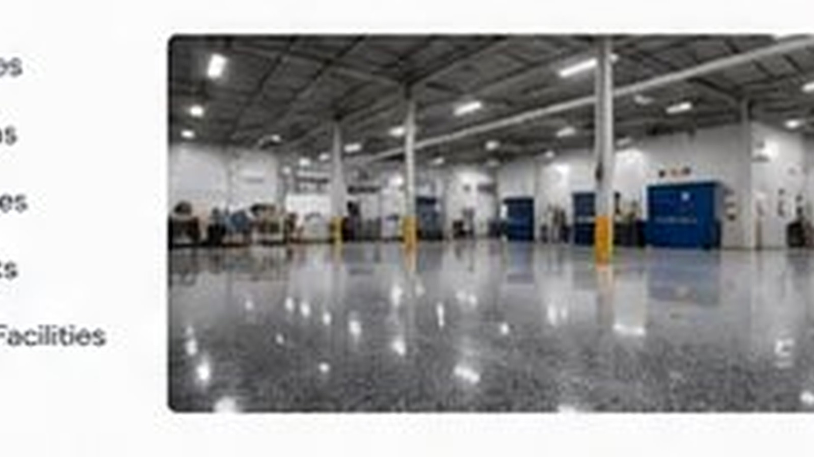 Commercial warehouse epoxy floor