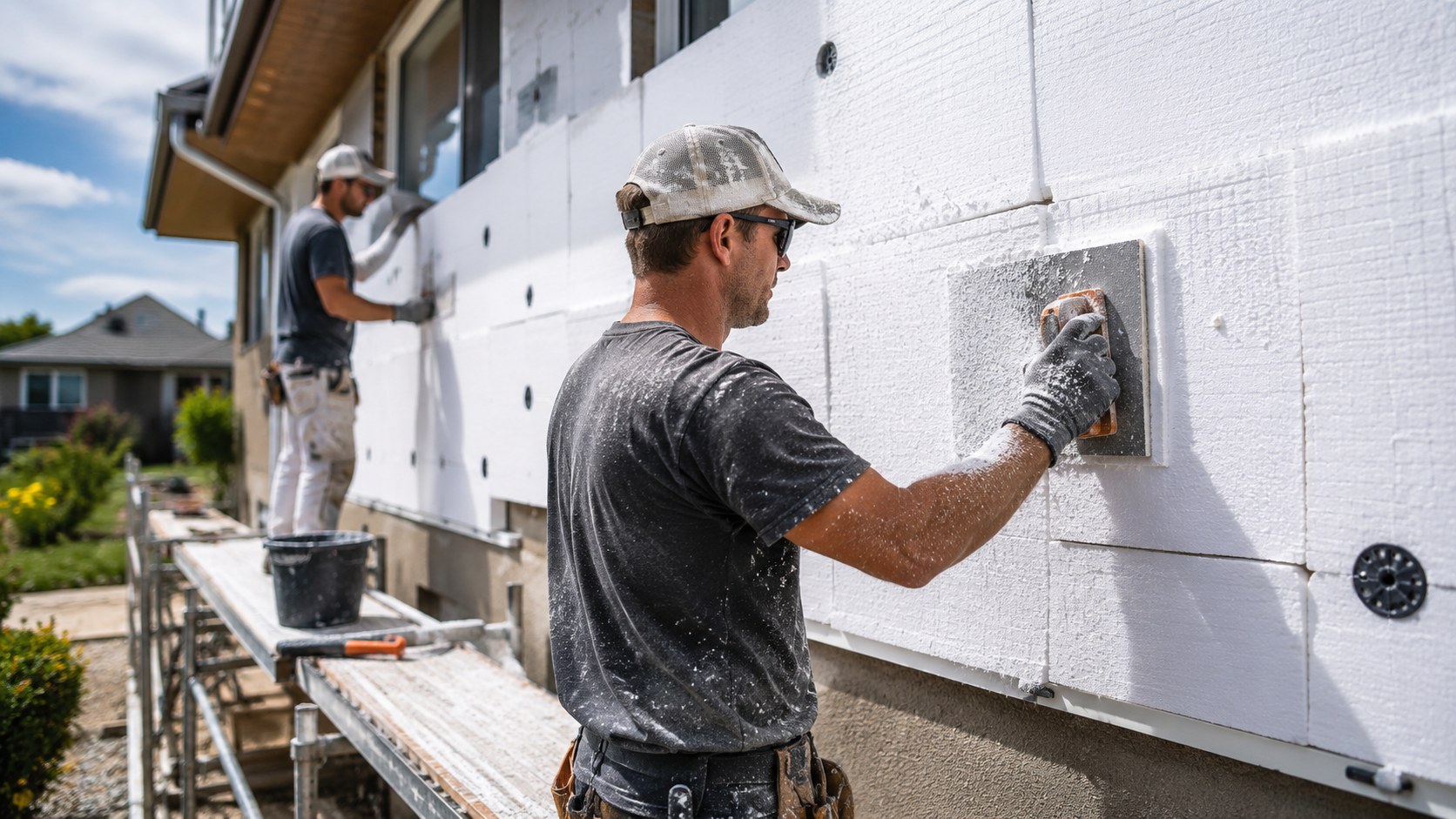 Ultimate Guide! Unique Exterior Stucco Home From Scratch: Cementing With Basecoat for Endurance