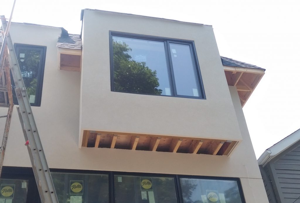 Rear elevation Modern stucco design Toronto