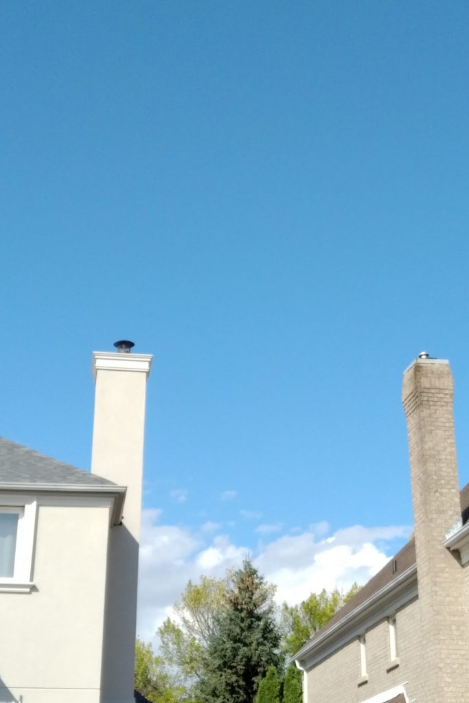 Before and After Mississauga, On house  Chimney