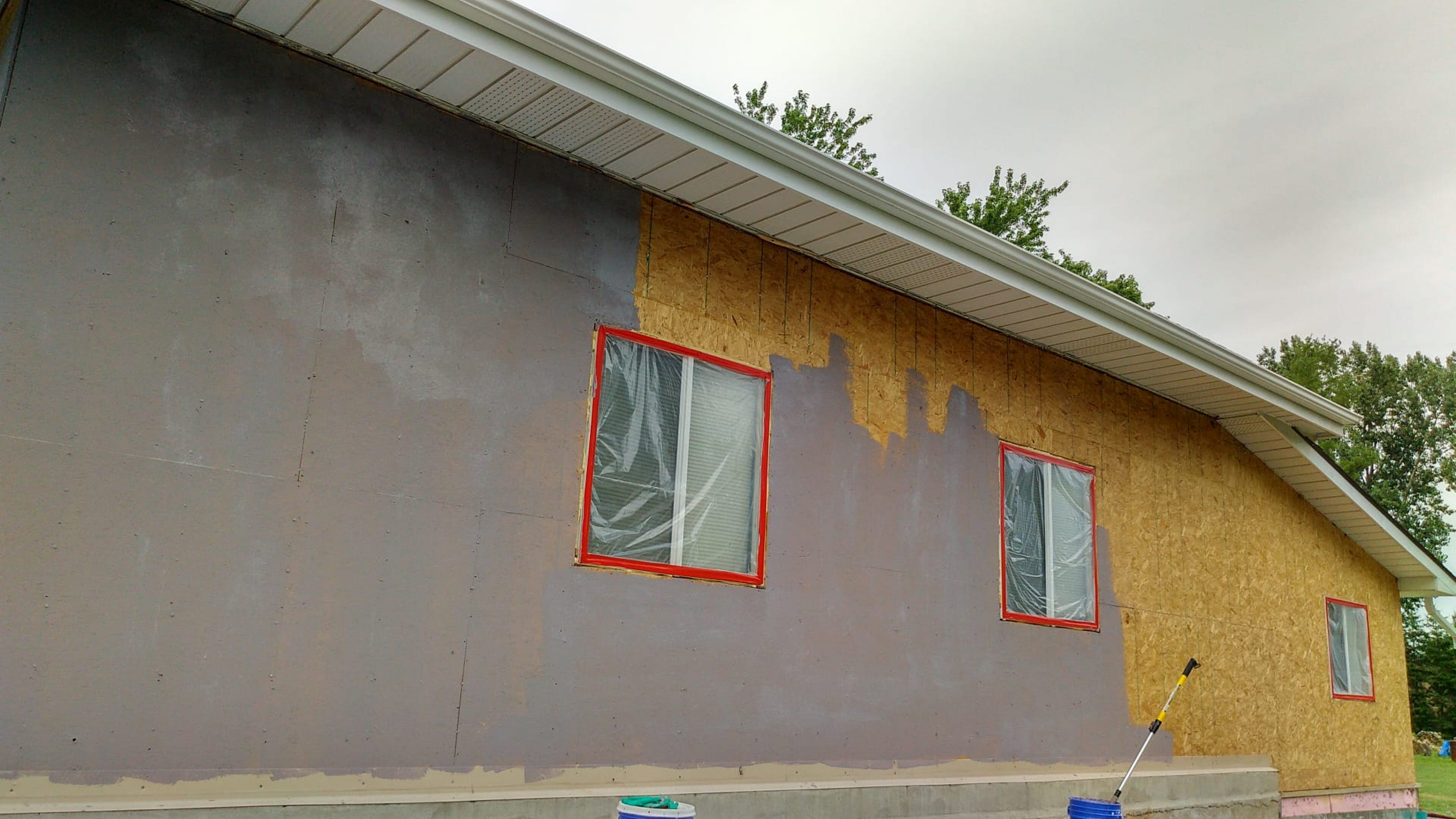 The process of An Exterior Stucco Home overview From Scratch: Moisture Proof Stage
