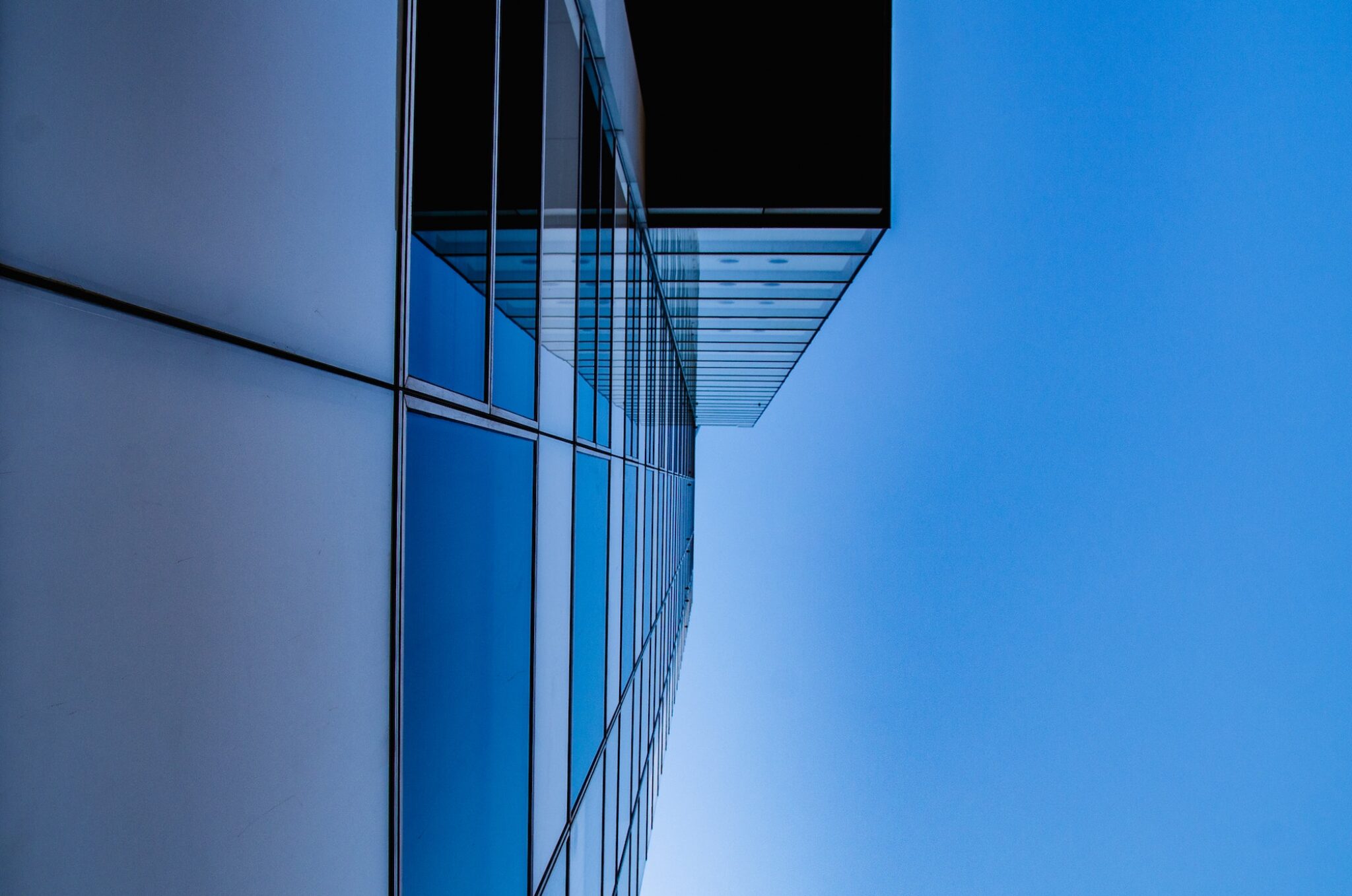 Modern architecture buildings in Vienna Austria Europe metal glass and concrete