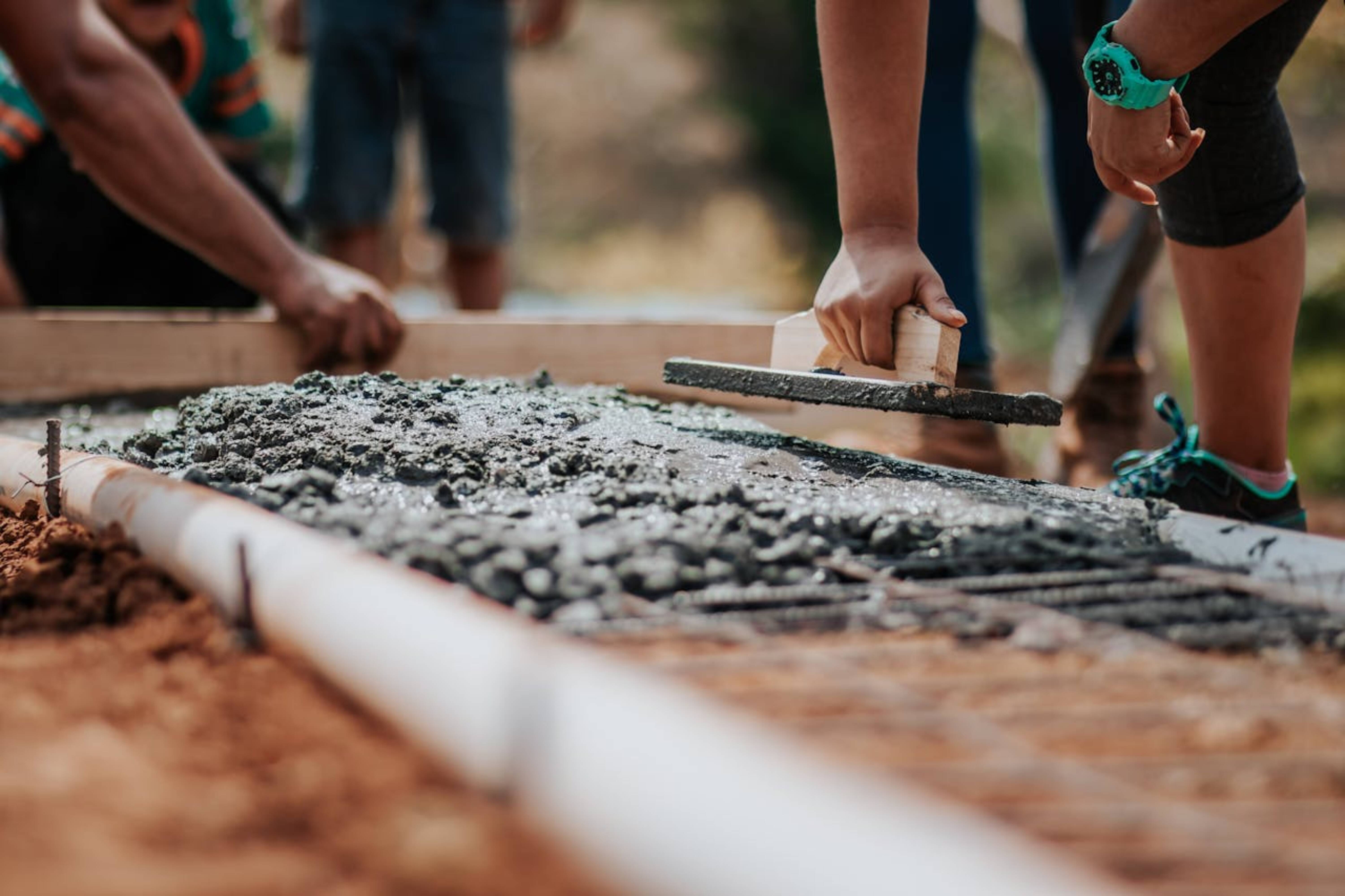 Selective photo focus on a cement