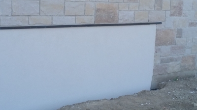 Foundation Parging and restoration Before and after